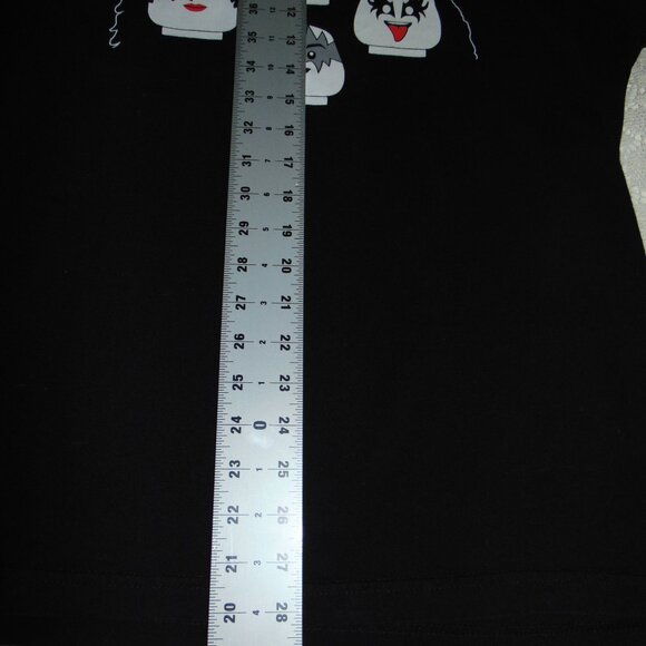 Kiss X Mini Lego Four Faces T-Shirt Men's Size L Rock Band Graphic T-Shirt Tee - Picture 7 of 8
